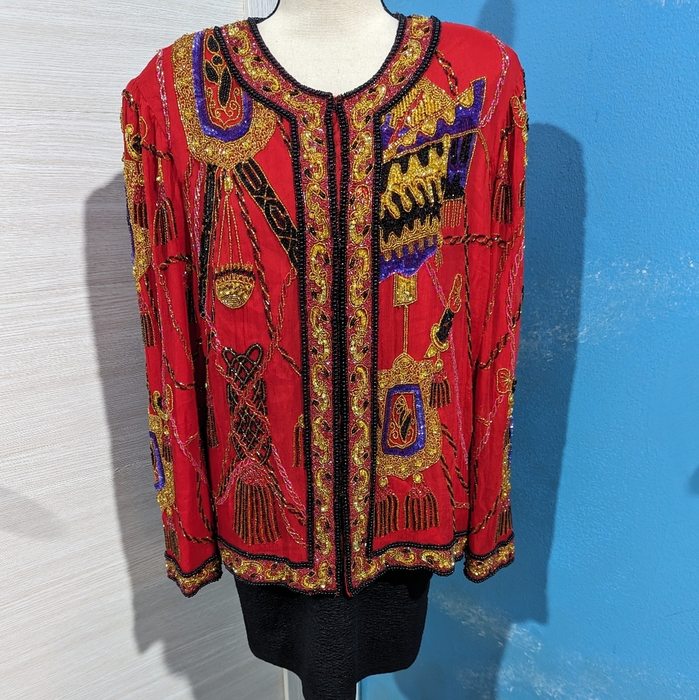 Laurence Kazan beaded blazer